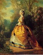Franz Xaver Winterhalter The Empress Eugenie a la Marie-Antoinette oil on canvas